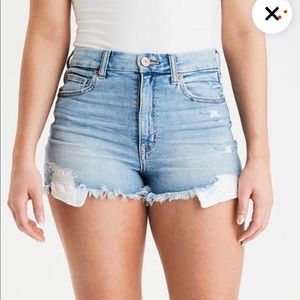 American Eagle high-waisted short shorts,size 8